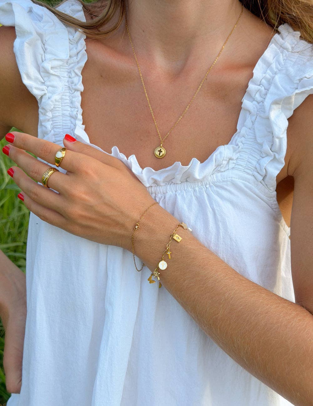Living Hope Cross Link Necklace