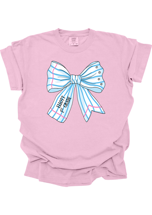 Custom Name Bow Tee Youth