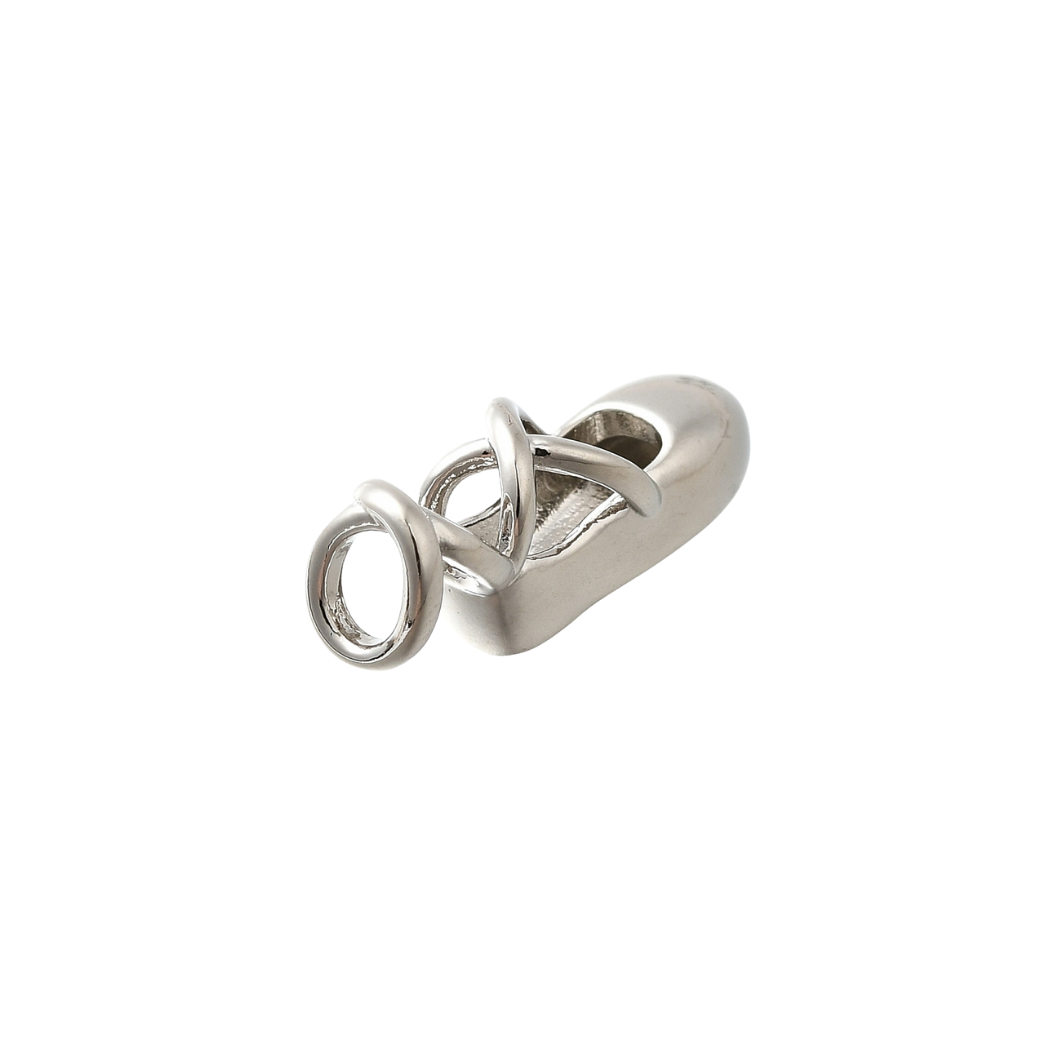 Silver Ballerina Slipper