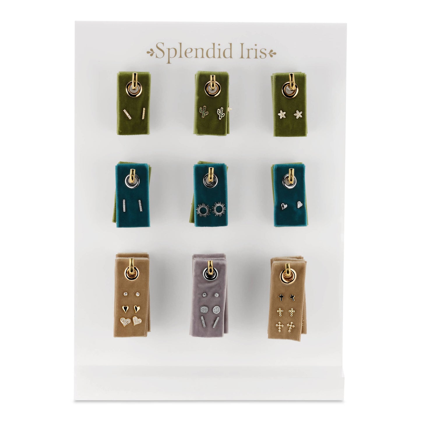 Branded Hook Display for Velvet Earring Sets (read)